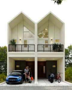 Rumah Bekasi dengan kusen aluminium