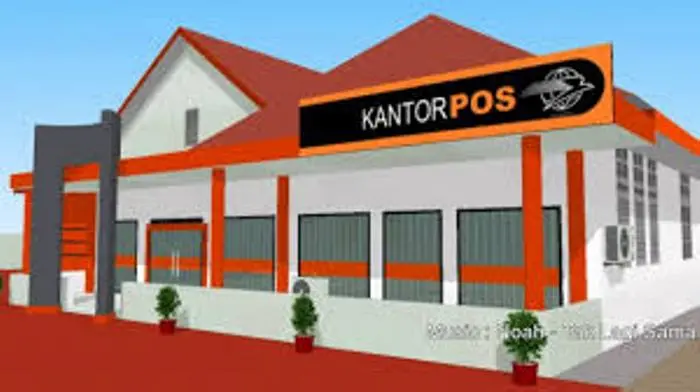 Kantor pos dan bank di dekat perumahan Bekasi